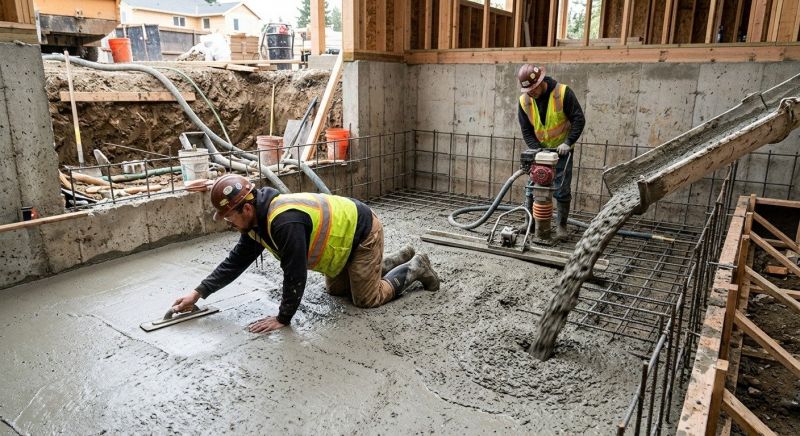 Basement Concrete Installation in Mansfield, MA