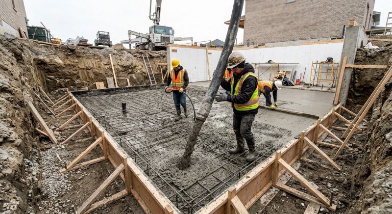 Basement Concrete Installation in Norfolk, MA
