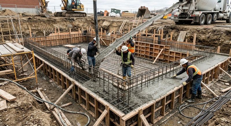 Basement Concrete Installation in Warwick, RI