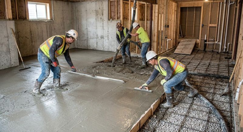 Basement Concrete Pouring in North Attleboro, MA