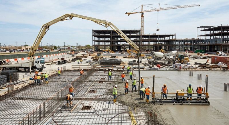 Commercial Slab Construction in Blackstone, MA