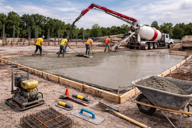 Commercial Slab Construction in Providence County, RI