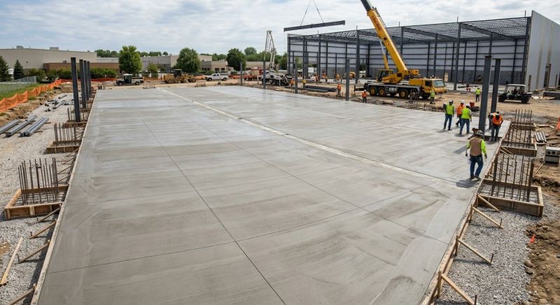 Commercial Slab Installation in Canton, MA