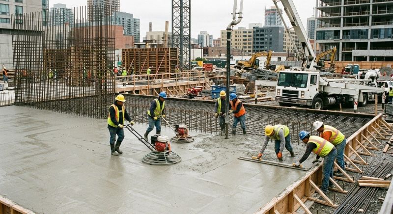Commercial Slab Installation in Milton, MA