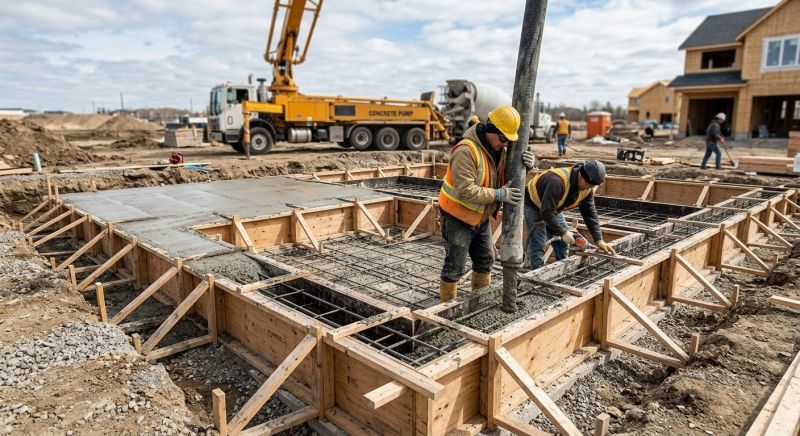 Concrete Foundation Installation in Blackstone, MA