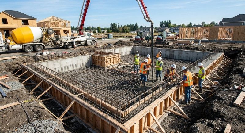 Foundation Construction in Braintree, MA