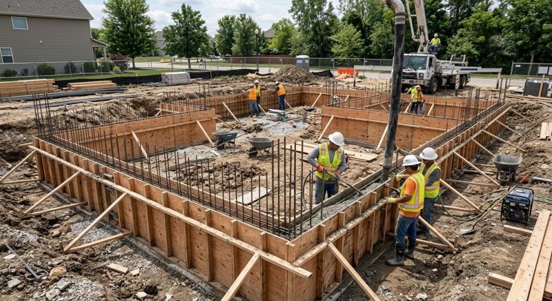 Foundation Construction in West Roxbury, MA