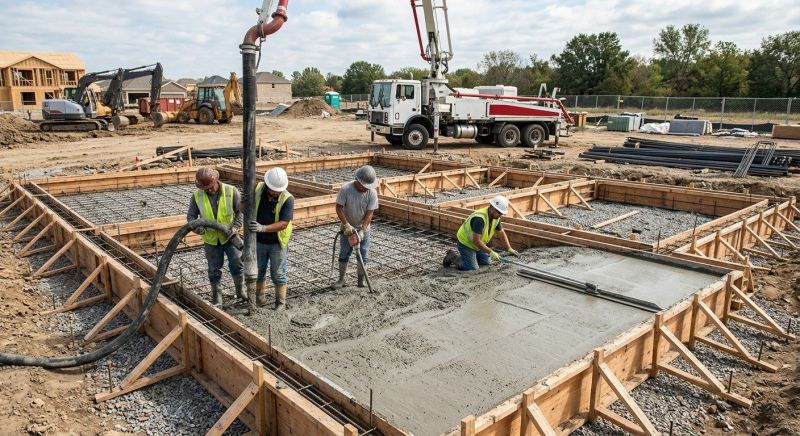 Foundation Wall Pouring in North Attleboro, MA