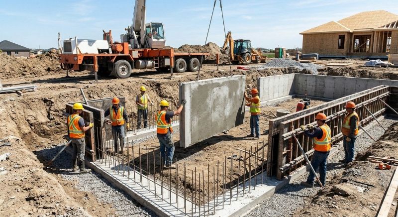 Foundation Wall Pouring in Middleboro, MA